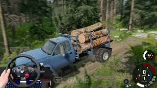 Hauling Huge Logs Over Deadly Cliffs  BeamNG drive  GPGame [upl. by Nitsirt451]