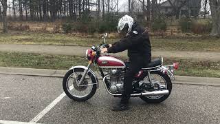 1972 Yamaha XS650 Cold Start and Run [upl. by Yzeerb620]