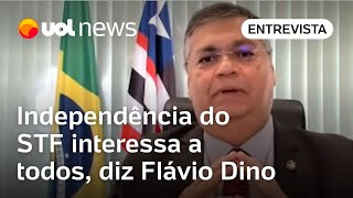 Dino diz que independência do STF interessa a todos e analisa AbinToffoli e entrevista completa [upl. by Oiled]