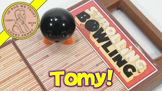 Tomy Strolling Bowling Mini Game  Bowling Ball Wind Up Toy [upl. by Anayt]