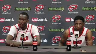 WKU MBB G Don McHenry and F Babacar Faye  Wichita State Postgame  110424 [upl. by Rella]