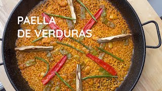 Paella de verduras PASO A PASO AL DETALLE con una perfecta cocción del arroz [upl. by La Verne620]