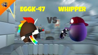 EGGK 47 VS WHIPPER Shell Shocker Gameplay 😍🔫🍳 [upl. by Arin]