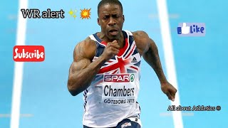 45 years old Dwain chambers runs 6 81s WR over 60m in world masters meet [upl. by Novart]