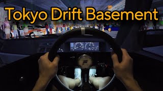 Tokyo Drift BASEMENT DRIFTING with Takumi’s AE86  Triple Screen POV [upl. by Assillem]