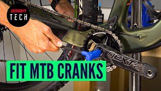 How To Remove amp Reinstall Mountain Bike Cranks  MTB Maintenance [upl. by Jackson654]