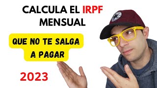 💸 Calcula el Porcentaje de IRPF de tu NOMINA [upl. by Martita]