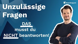 Unzulässige Fragen  DAS darf man dich NICHT fragen [upl. by Imit]