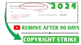 How to remove copyright strike  after 90 days  after 3 month  copyright strike kaise hataye 2024 [upl. by Ruelle]