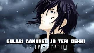 GULABI AANKHEIN JO TERI DEKHIN  SLOWEDREVERB [upl. by Marder186]