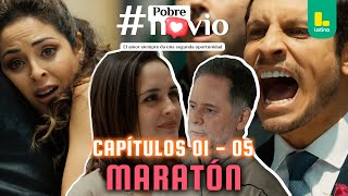 MARATÓN pobrenovio  CAPÍTULOS 1 AL 5 🤵🏻🥀  LATINA TELEVISIÓN [upl. by Angela]