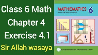 Class 6 Math New Book Chapter 4 Exercise 41  Class 6 Math New Book Unit 4 Exercise 41 [upl. by Necyrb496]