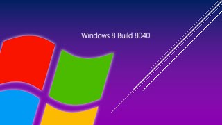 Taking a look at Windows 8 Build 8040 [upl. by Eerbua551]