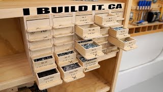 Making This Screw Organizer  30 Drawers 120 Compartments [upl. by Zanas]