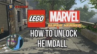 How to Unlock Heimdall  LEGO Marvel Super Heroes [upl. by Ahsikit]