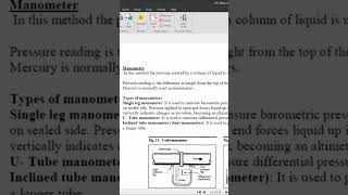 U Tube Manometer Pressure Measurement Industrial Process Control pressuremeasurement process [upl. by Ecirtnahs]