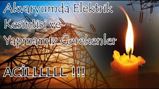 Akvaryumda Elektrik Kesildiğinde Ne Yapılır [upl. by Abbot]