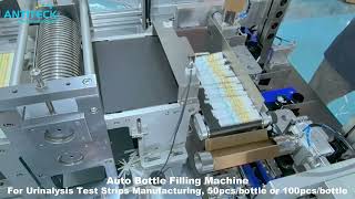 Auto Bottle Filling Machine For Urinalysis Test Strips Manufacturing  Ua Test Strips Manufacturing [upl. by Letnoj331]