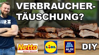 WARNUNG Discounter Spareribs im Test amp Vergleich Aldi Lidl amp Netto Rippchen [upl. by Seve]