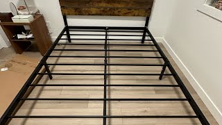 Walmart metal bed frame assembly [upl. by Gierk294]