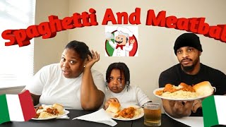 Italian Spaghetti amp Meatballs🍝 Mukbang [upl. by Quartis]