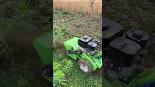 Fourwheel drive selfpropelled weeding machine fourwheel drive weeding machine😱 [upl. by Derk]