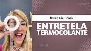 Como fazer barra com entretela termocolante [upl. by Esiom]