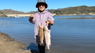 🎣🎣🎣🎣🎣Irvine Lake Fishing Trip [upl. by Temp697]