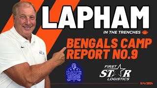 Dave Lapham Bengals Training Camp Report Day 9  Joe Burrow Punter Battle Buccaneers Prep amp More [upl. by Nwahs]