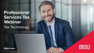 PS Tax Webinar  Tax technology hosted by Ian Bowden and Jason Land [upl. by Aara363]