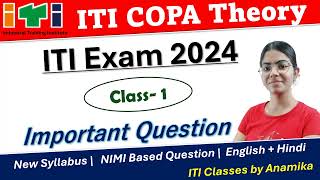 ITI COPA Class 1  COPA important question 2024  ITI Exam 2024 [upl. by Keli207]