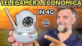 Telecamera di videosorveglianza con scheda 4G indipendente dal WIFI Antifurto Ctronics 750C [upl. by Brigham]