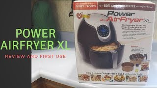 Power Air Fryer XL 53qt Review and first time use [upl. by Adyahs]