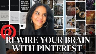 📌 REWIRE your brain REINVENT your life with Pinterest vision board goal visualisation [upl. by Ramon]