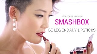 SMASHBOX Be Legendary Lipstick Swatches [upl. by Doran]