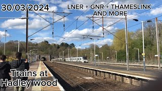 Trains at Hadley wood 30032024 [upl. by Sage17]