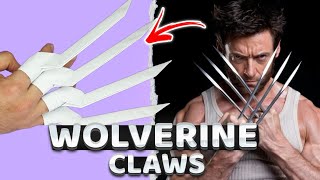 WOLVERINE CLAWS ORIGAMI EASY TUTORIAL  DIY ORIGAMI PAPER CLAWS WOLVERINE WEAPON CRAFTING XMEN ART [upl. by Diet918]