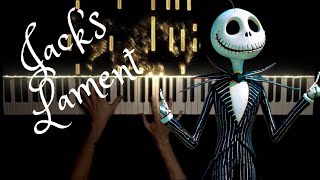 JACKS LAMENT from quotThe Nightmare Before Christmasquot PIANO COVER [upl. by Ishmael]