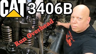 Caterpillar 3406B Valve and Jake Adjustment Made Easy Tune Up Orwell [upl. by Eboj]