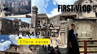 ELLORA CAVES  KAILASA TEMPLE  CAVE 16  UNESCO WORLD HERITAGE SITE  AURANGABAD  FIRST VLOG [upl. by Einnhoj]