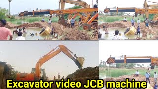 Excavator Fall in Deep Water Rescued by ACand Komatsu pc 200 and TATA Hitachi Delhi Rohini sector 3 [upl. by Uttica]