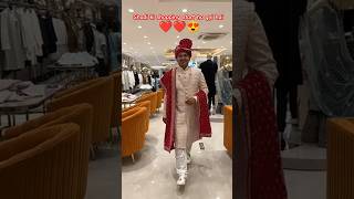 Shadi wali vibes ❤️manyavar groom wedding banaras [upl. by Ximena225]