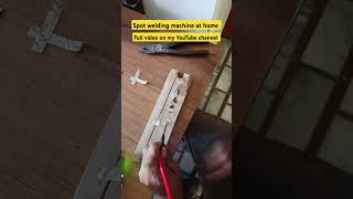 Spot welding machine at home automobile ev electricvehicle viralvideo spotweldingmachine [upl. by Nnylhtak]