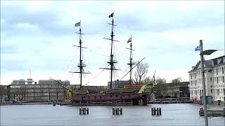 Amsterdam Sailboat The National Maritime Museum Het Scheepvaartmuseum Traditions and History ship [upl. by Atrim]