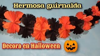 Hermosa guirnalda de papel china para decorar en Halloween 🎃 [upl. by Sarena]