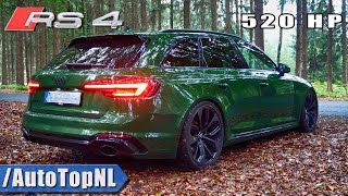 AUDI RS4 Avant B9  29 V6 BiTurbo  CUSTOM Elmerhaus Exhaust SOUND by AutoTopNL [upl. by Ivanah]