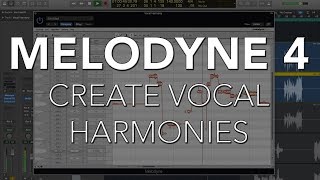 Create Vocal Harmonies  MELODYNE 4 [upl. by Nylirahs]