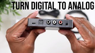 Convert Optical Out To Analog Audio For TVs or Anything With Digital Only Outputs DAC [upl. by Dolph]