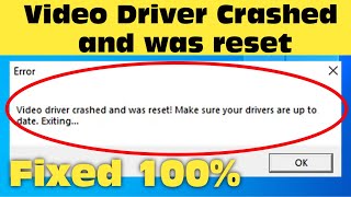 How To Fix Video Driver Crashed And Was Reset Make Sure Your Drivers Are Up To Date Fortnite 2024 [upl. by Llenyr240]