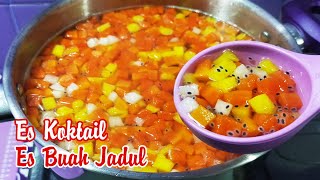 Resep Es Koktail Es Buah Jadul Rasa Enak Nikmat Segar dan Super Mantul [upl. by Eikin]